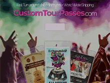 Tablet Screenshot of customtourpasses.com